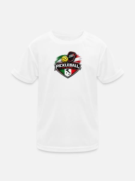 Pickleball ITALY - Kids Functional T-Shirt - white - Front