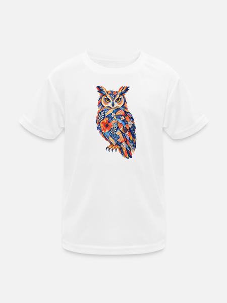 PatchworkOwl Blaze of Colors - Kids Functional T-Shirt - white - Front