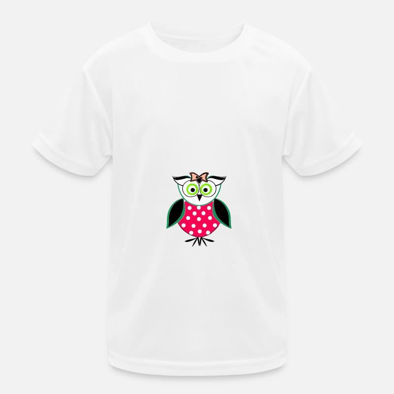 chouette Illustration T-shirt sport Enfant