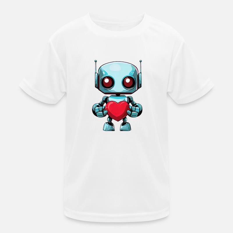 Des robots au cœur T-shirt sport Enfant