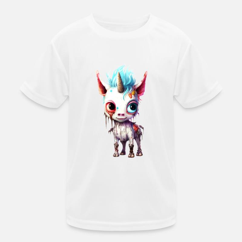 Licorne zombie T-shirt sport Enfant