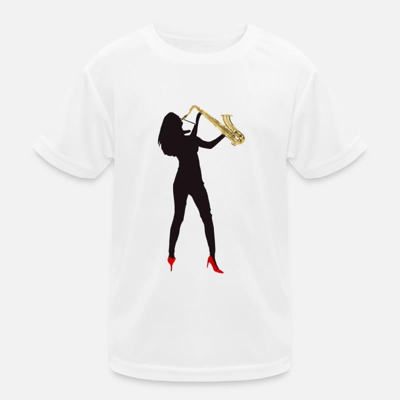Sax Mädchen Kinder Funktions-T-Shirt