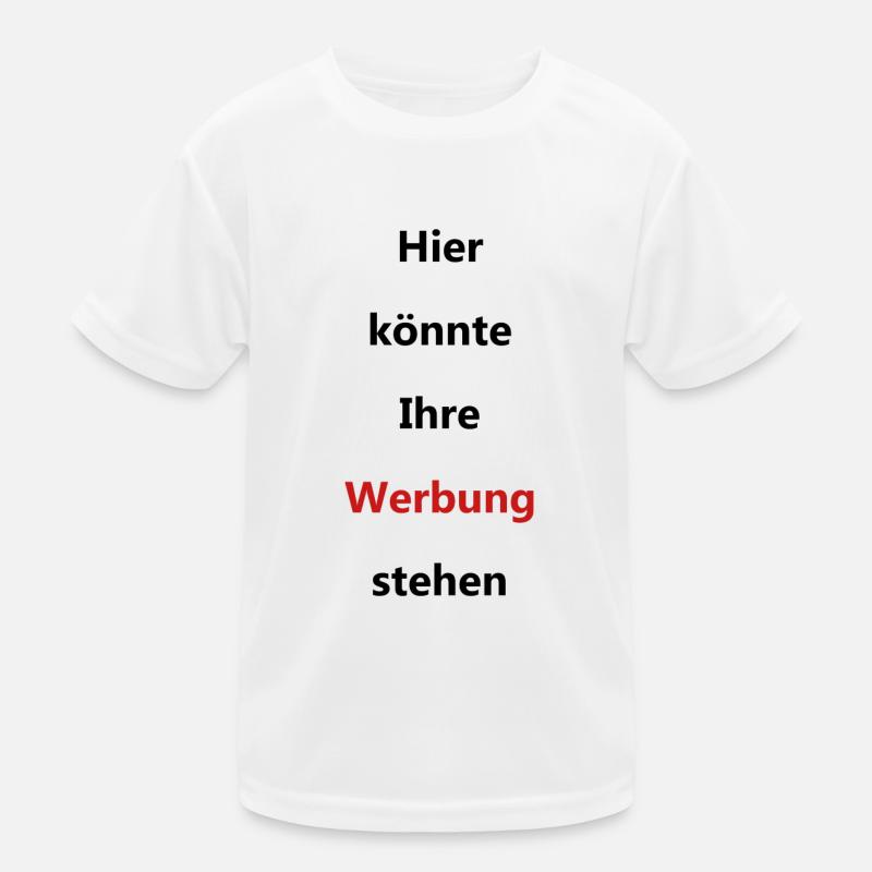 Werbung Kinder Funktions-T-Shirt