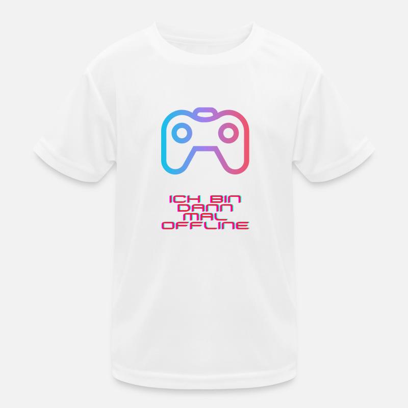Ich bin dann mal offline Kinder Funktions-T-Shirt