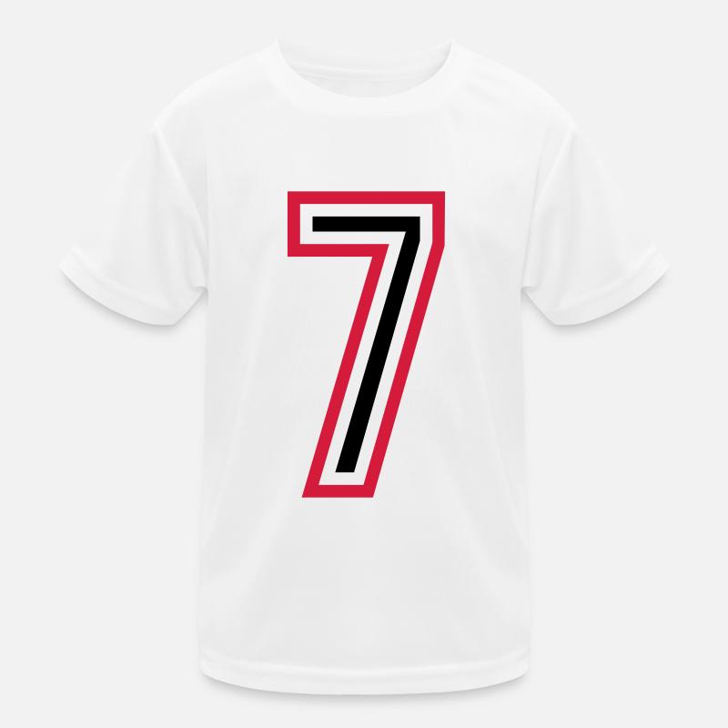 7 Number Years Jersey Kids Functional T-Shirt