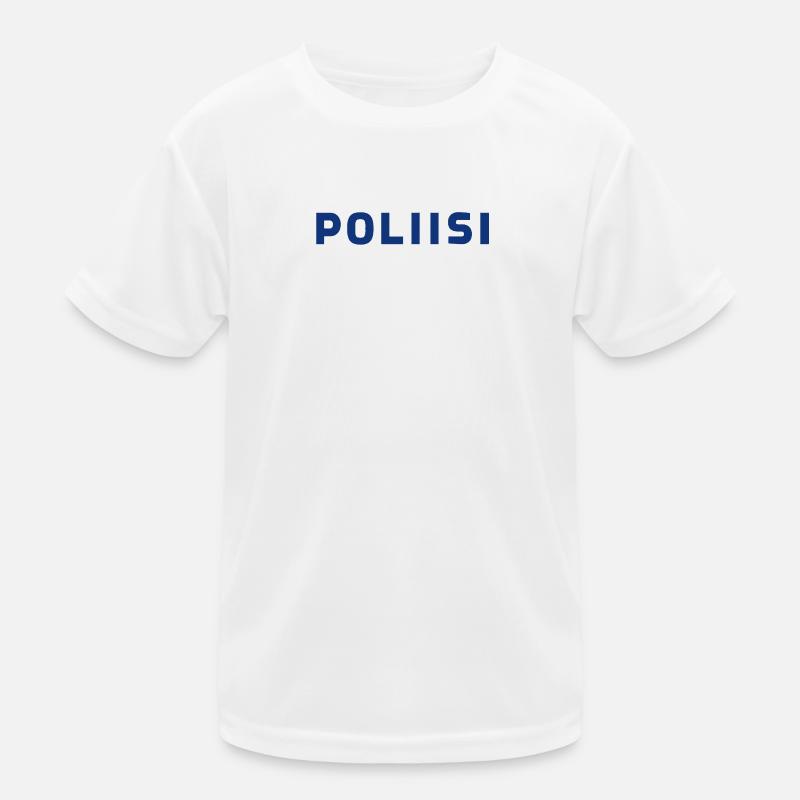 Polizei Kinder Funktions-T-Shirt