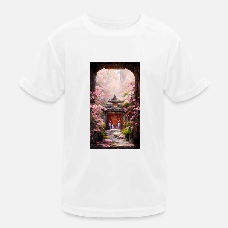Shangri-Der Tempel Kinder Funktions-T-Shirt