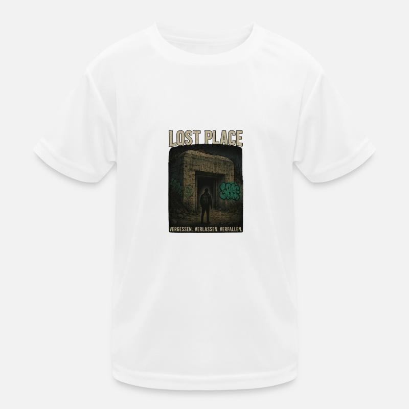 Lost Place Bunker Kinder Funktions-T-Shirt