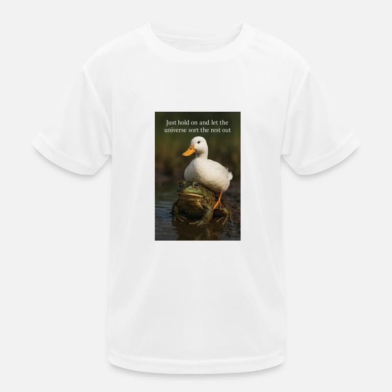 Halten Sie einfach durch Kinder Funktions-T-Shirt