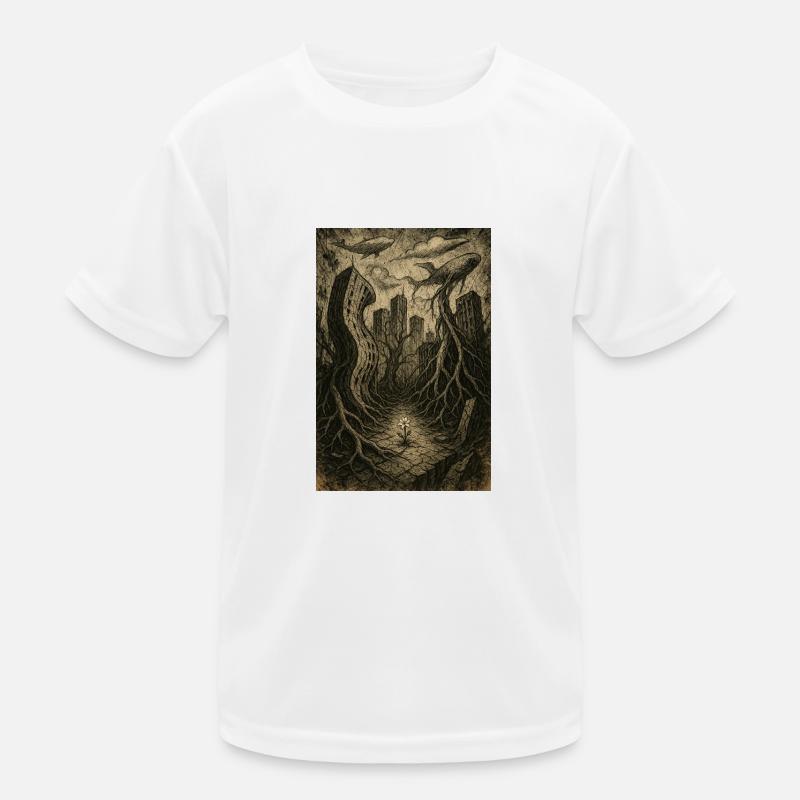 Die Natur wird sich zurückerobern - Kinder Funktions-T-Shirt - Weiß