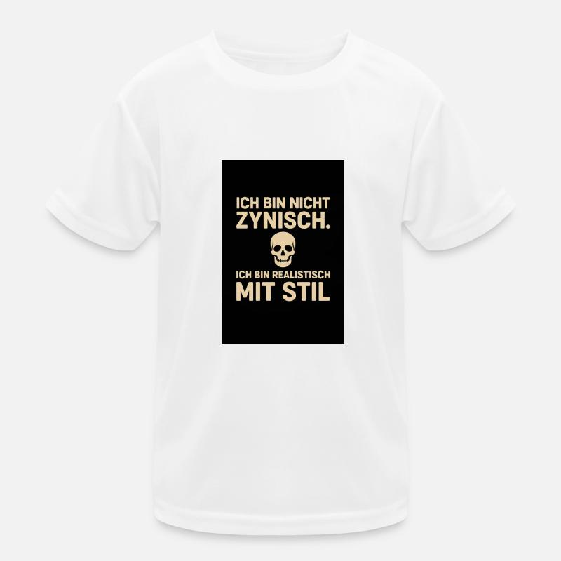 „Ich bin nicht zynisch Kinder Funktions-T-Shirt