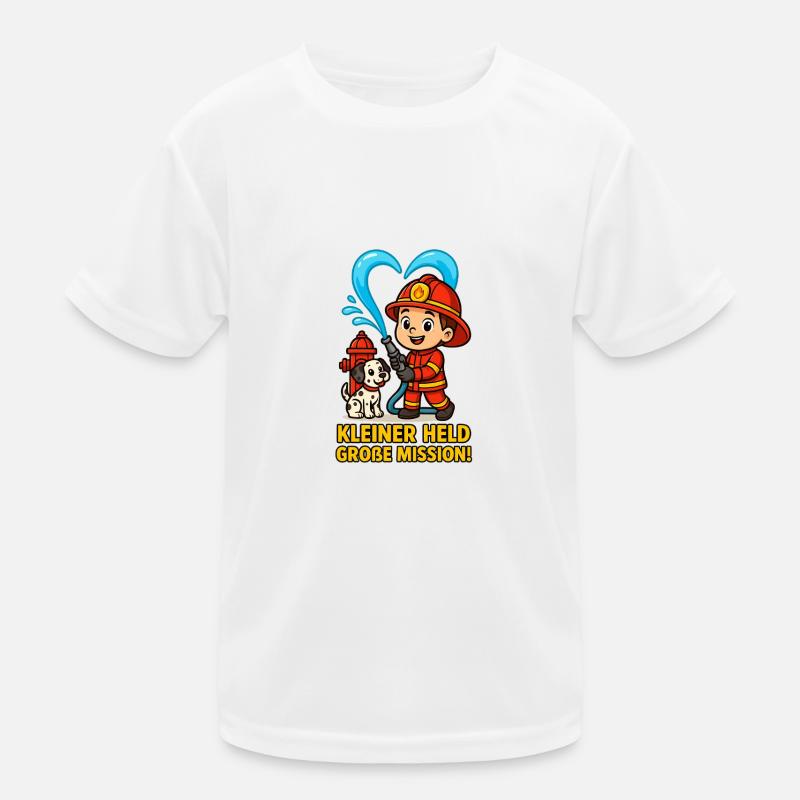 Kleiner Held Große Mission Kinder Funktions-T-Shirt