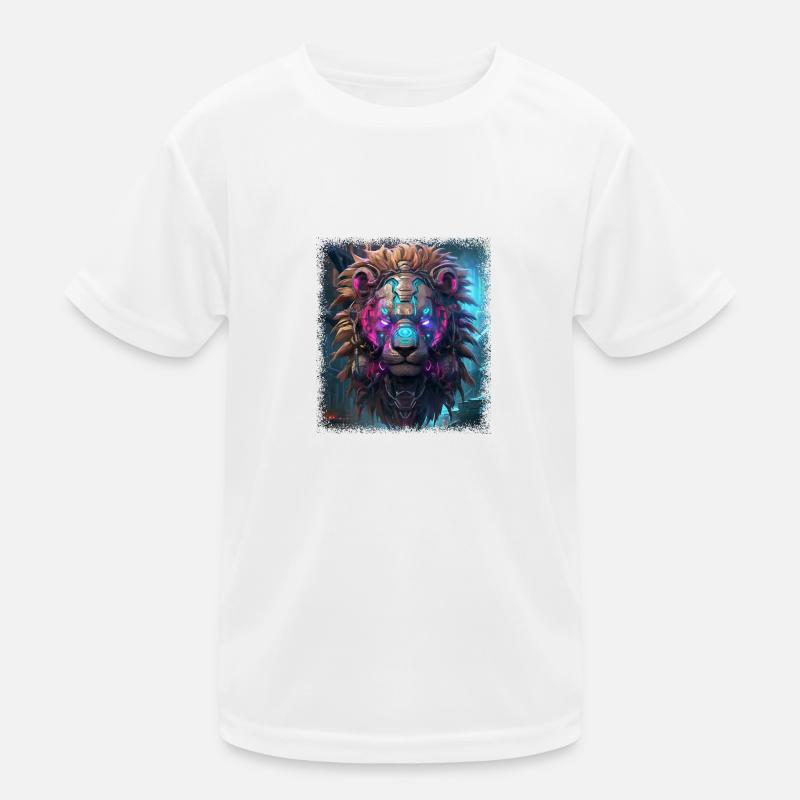 background cool doodlebug happy mammal lion dog Kinder Funktions-T-Shirt