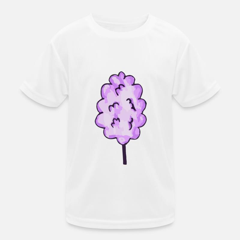 Barbe à papa violet T-shirt sport Enfant