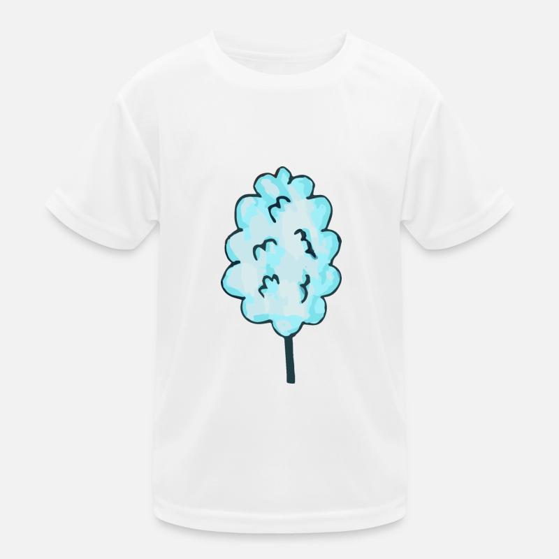 Barbe à papa violet T-shirt sport Enfant