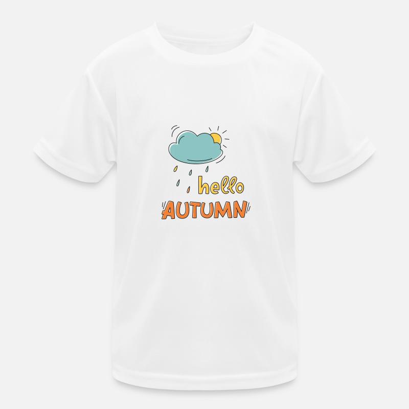 hello autumn T-shirt sport Enfant