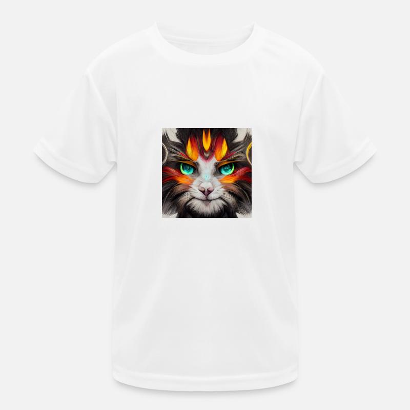 Chat Manga Style T-shirt sport Enfant
