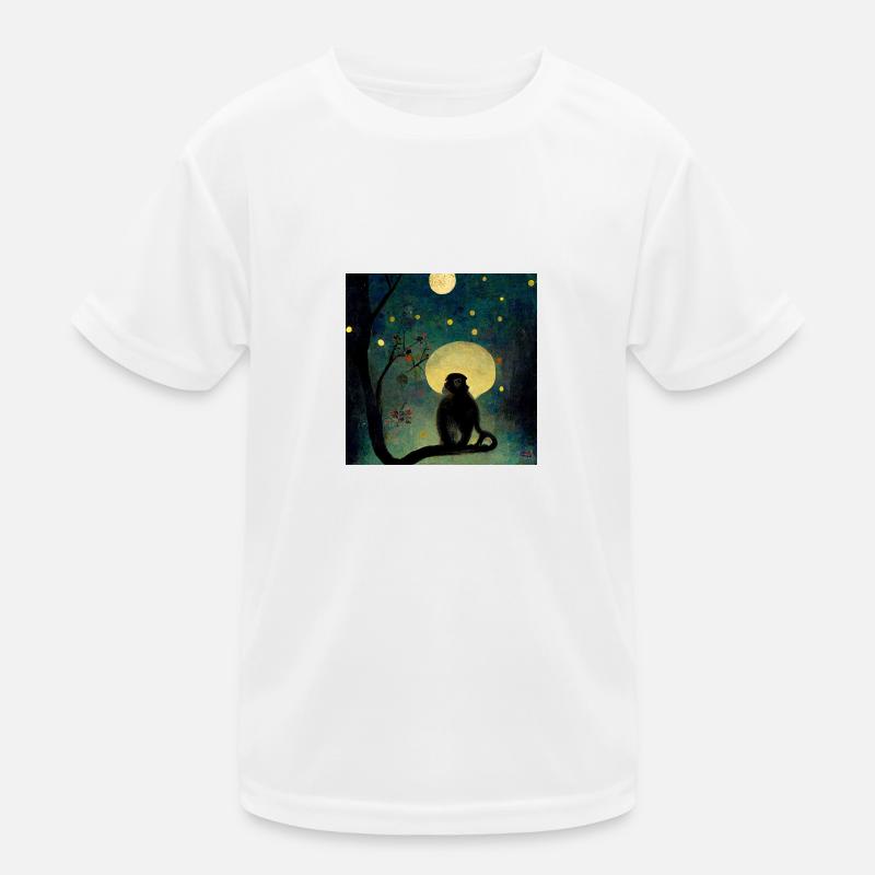 The monkey is waiting Kids Functional T-Shirt