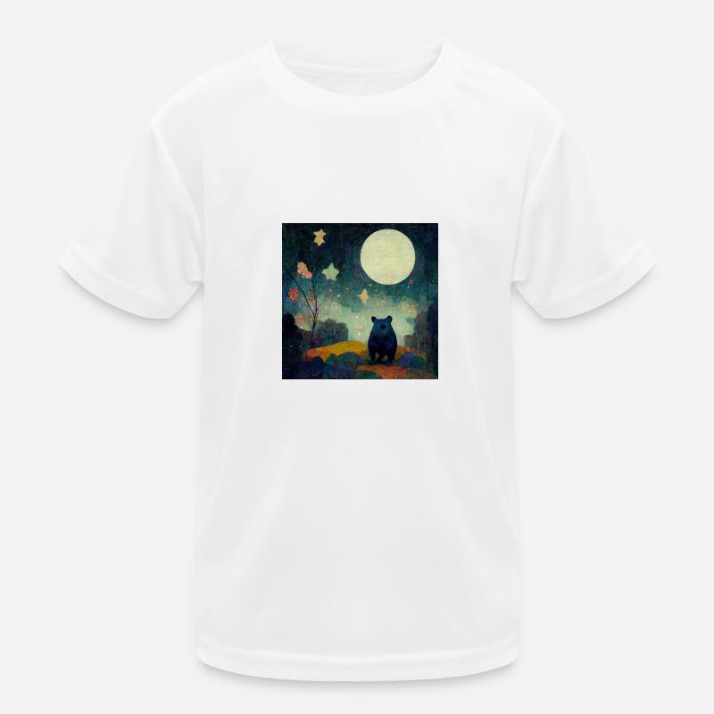 Ours au clair de lune T-shirt sport Enfant