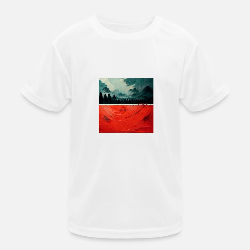 red sky forest T-shirt sport Enfant