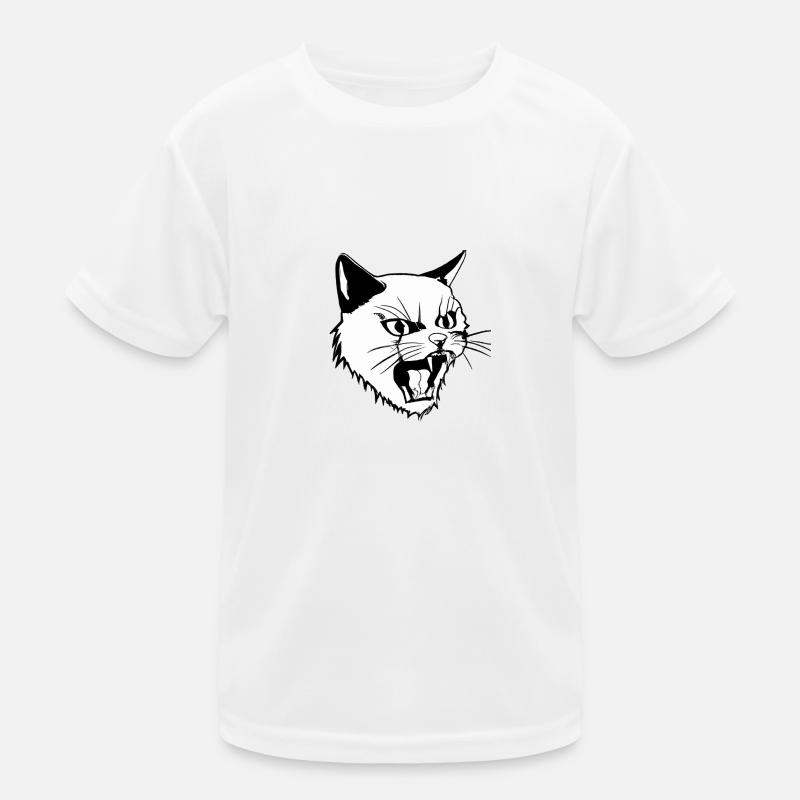Angry Cat Kinder Funktions-T-Shirt