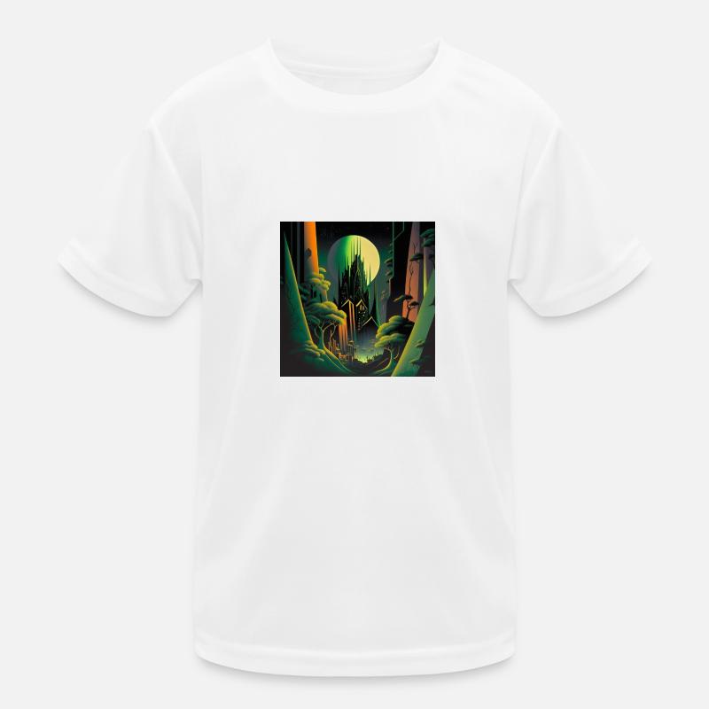 Lever de soleil dans la forêt T-shirt sport Enfant