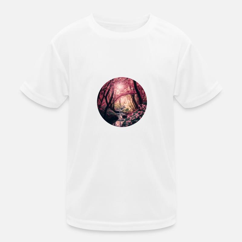 Forêt de cerisier en fleur T-shirt sport Enfant