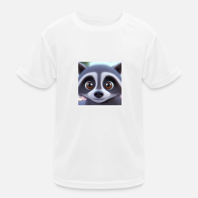 Raton laveur mignon T-shirt sport Enfant