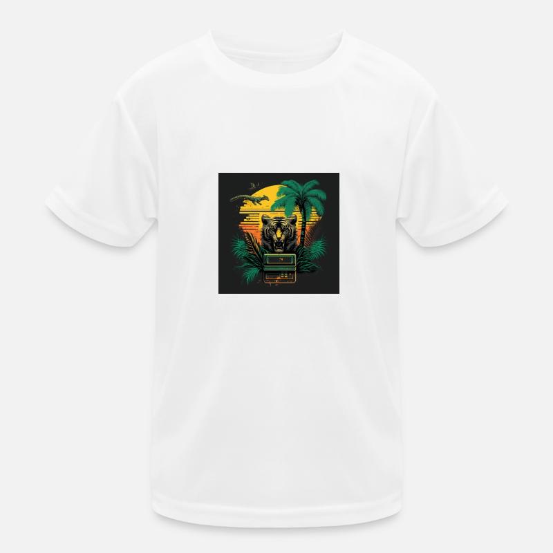 80s retro Kinder Funktions-T-Shirt