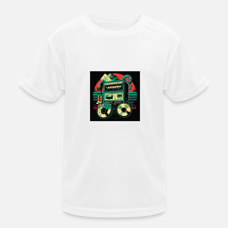 Retro 3 Kinder Funktions-T-Shirt