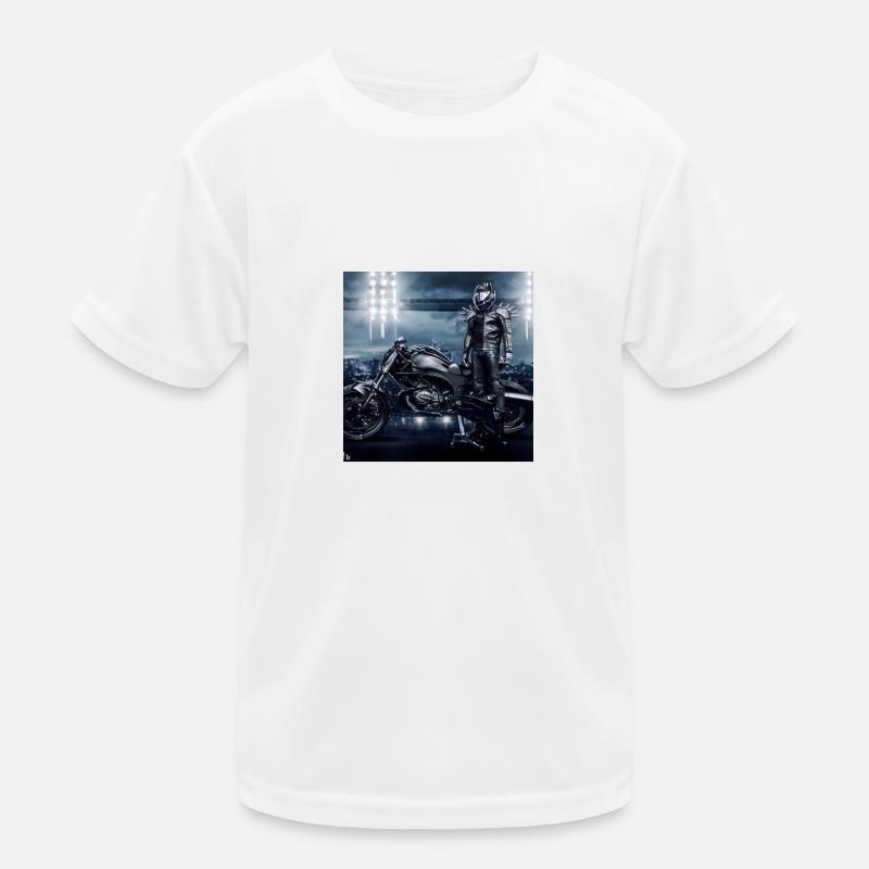 Art numérique de moto T-shirt sport Enfant