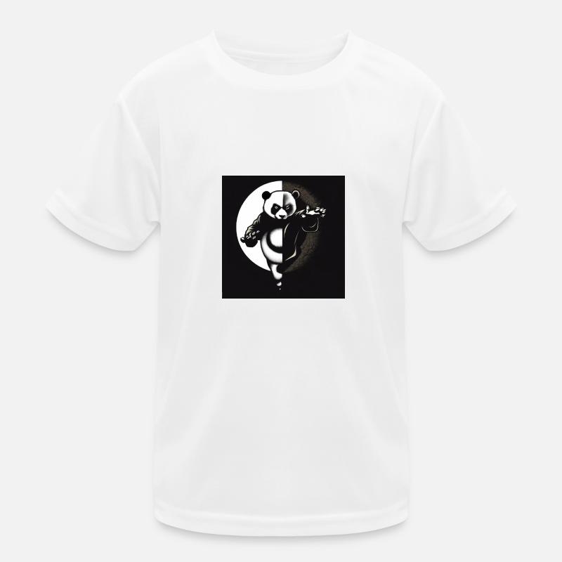 Kung Fu Ying Yang Panda Kinder Funktions-T-Shirt
