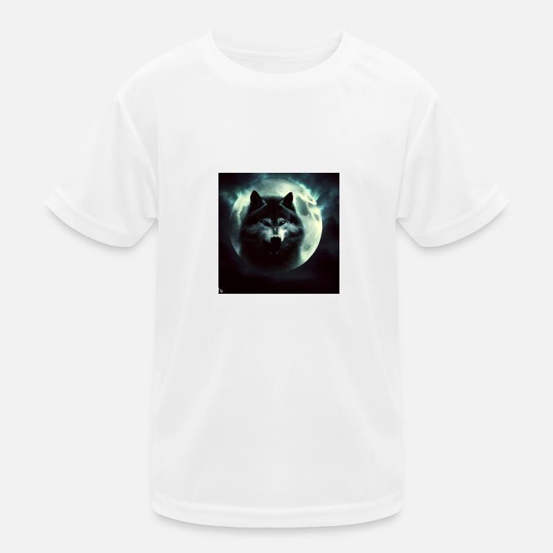 Wolf Moon 3 Kinder Funktions-T-Shirt