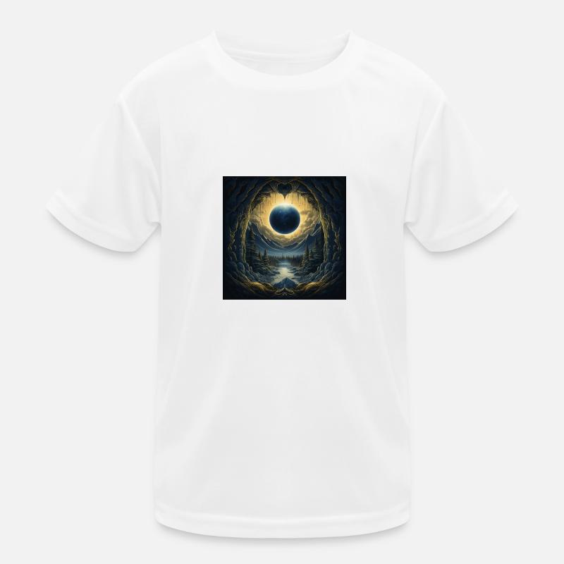 Planet landscape Kinder Funktions-T-Shirt