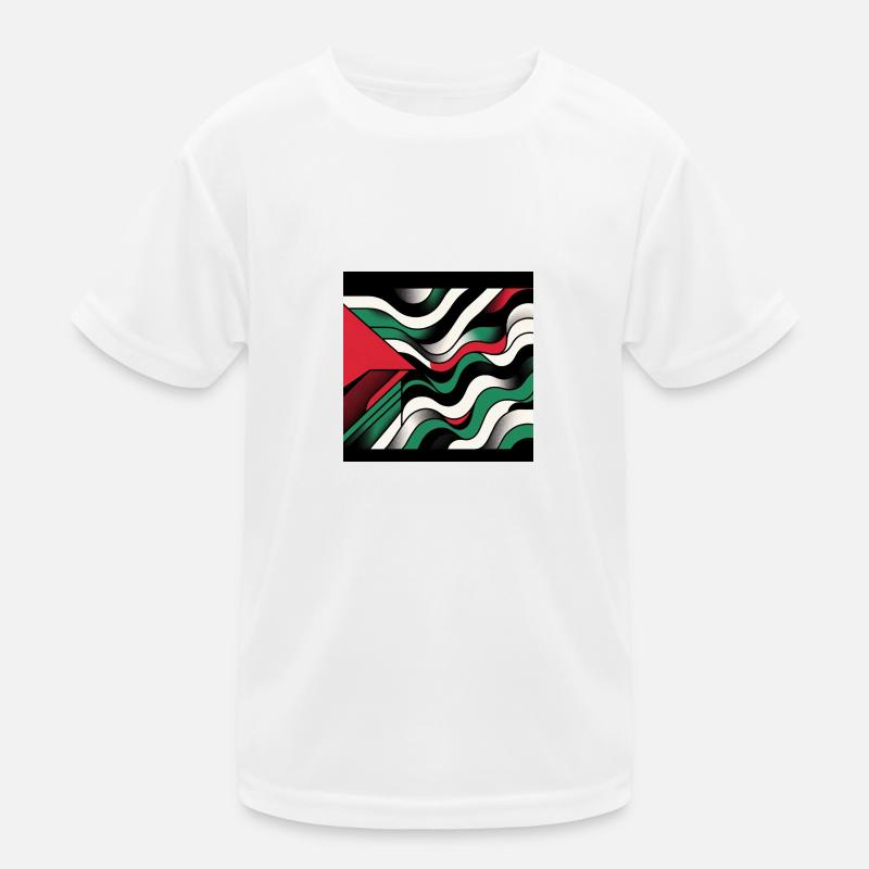 Jeu de couleurs Palestine : Design abstrait moderne T-shirt sport Enfant
