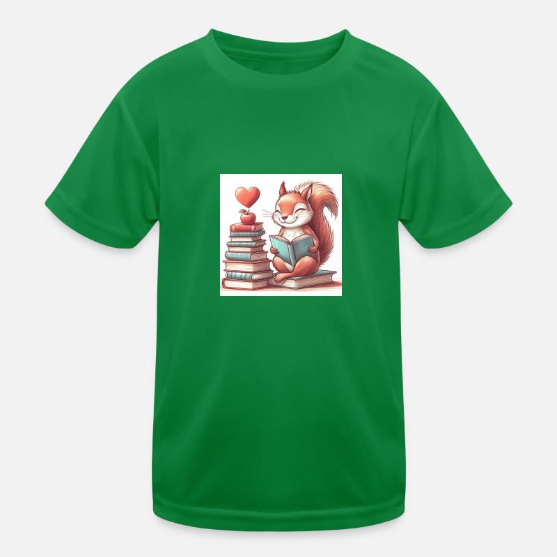 Eichhörnchen Kinder Funktions-T-Shirt