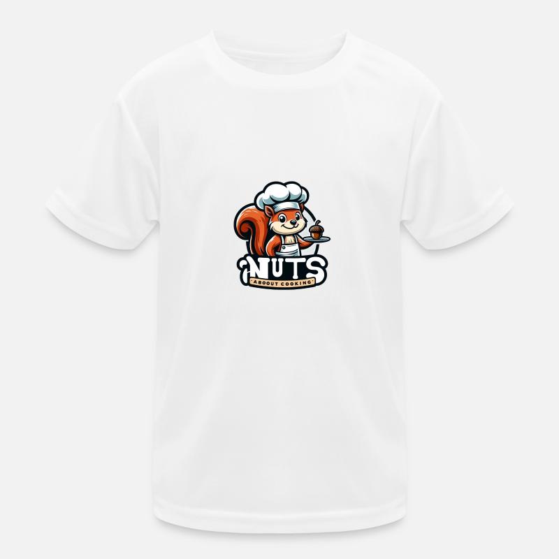 Nuts about Cooking Kids Functional T-Shirt