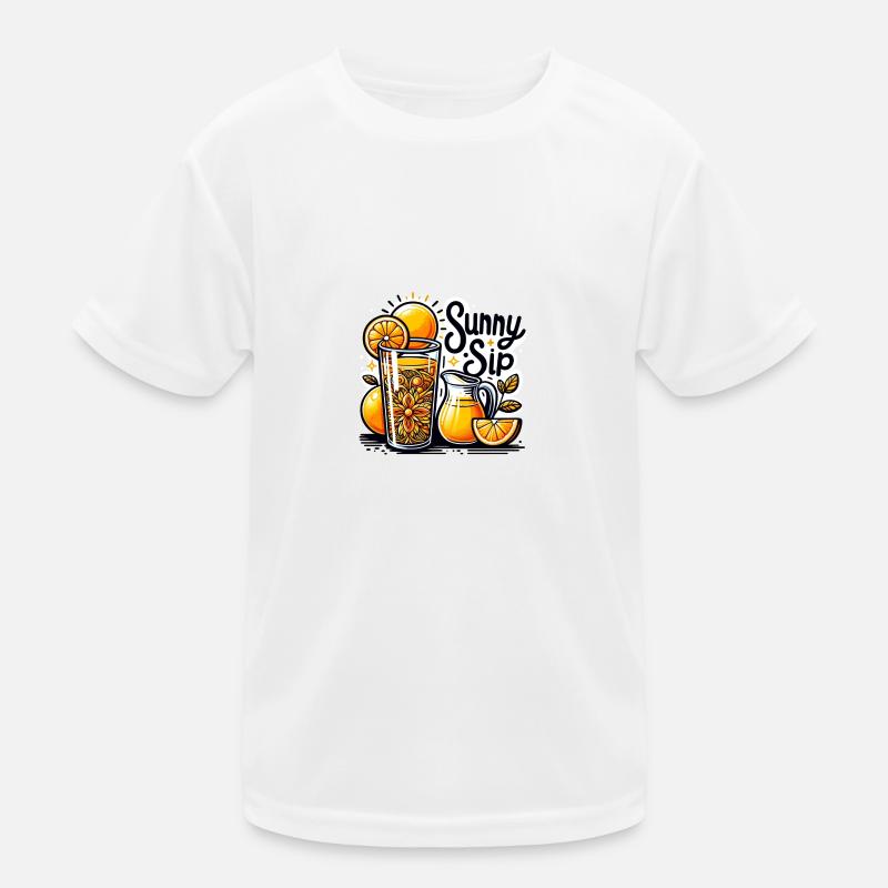 Sunny Sip Kinder Funktions-T-Shirt