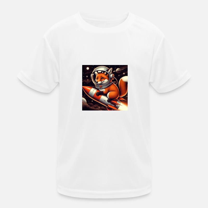 Renard sur la fusée T-shirt sport Enfant
