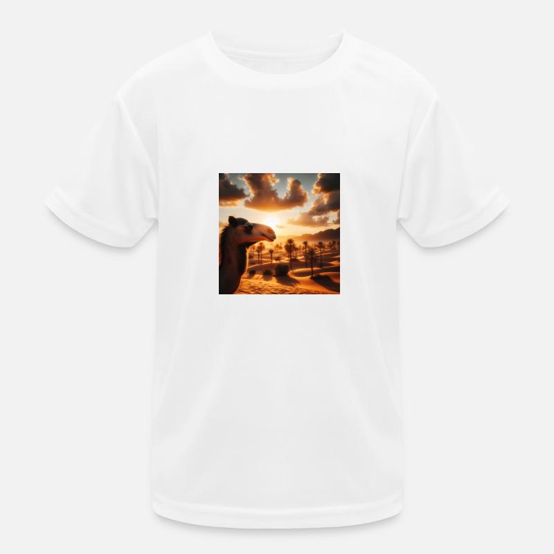Kamel in der Wüste A2 Kinder Funktions-T-Shirt