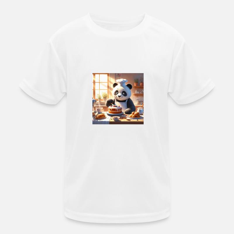 Panda cuisiner T-shirt sport Enfant
