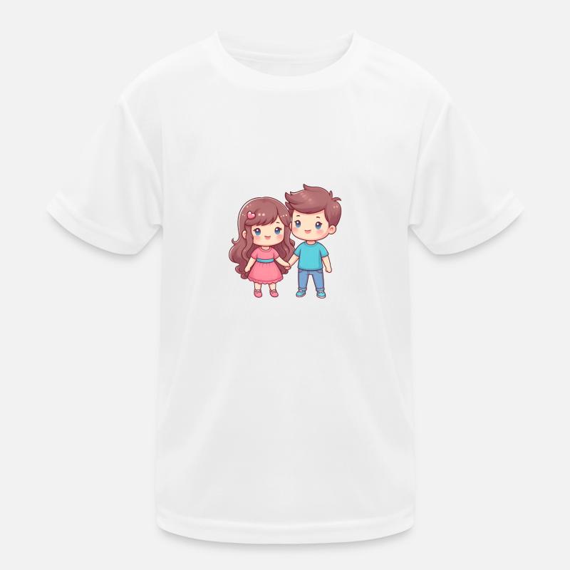 Comic Paar Kinder Funktions-T-Shirt