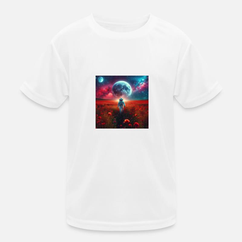 Walking astronaut Kinder Funktions-T-Shirt