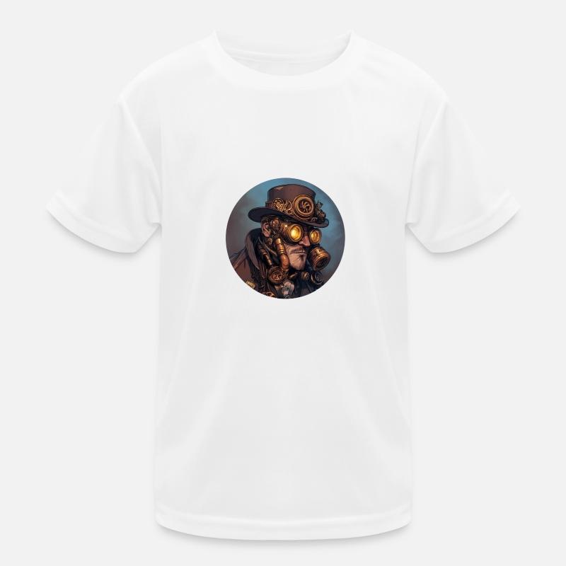 Steampunk style: nostalgia meets technology Kids Functional T-Shirt
