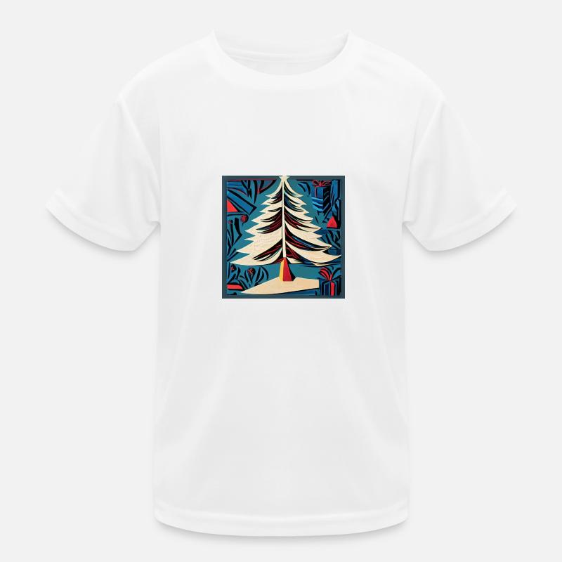 Weihnachtsbaum Kinder Funktions-T-Shirt