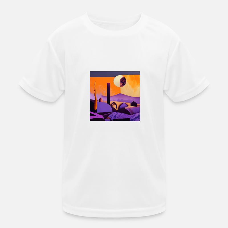 Desert in the moonlight Kids Functional T-Shirt