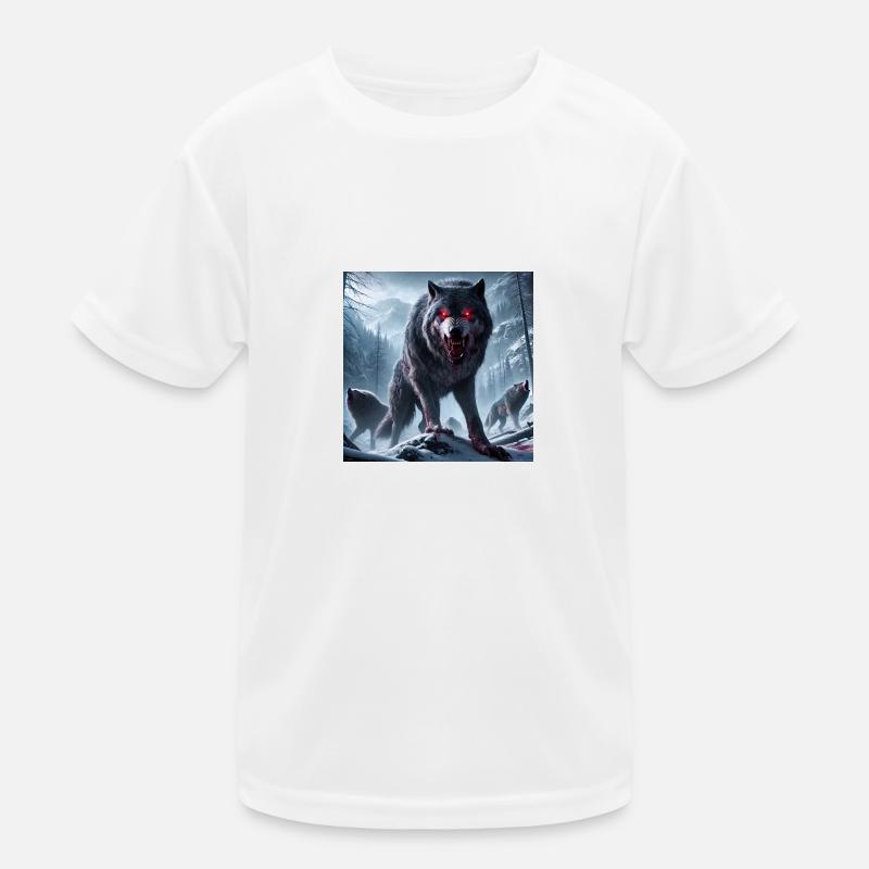 PRIMAL WOLF - Kids Functional T-Shirt - white