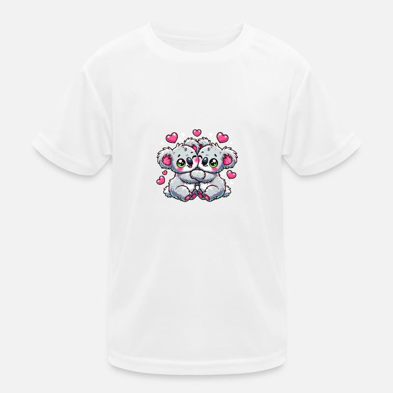 Verliebte Koalas Kinder Funktions-T-Shirt