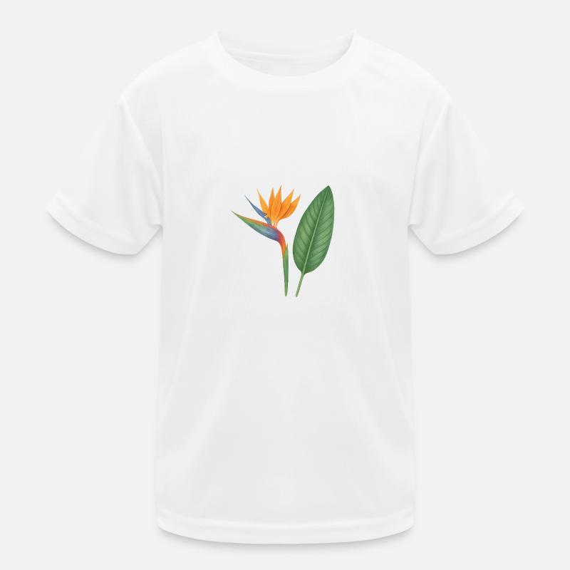 Strelitzia – fleurs exotiques T-shirt sport Enfant