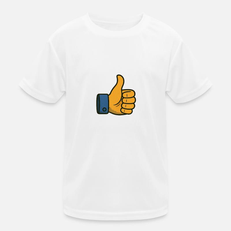 Thumbs up – retro approval in style Kids Functional T-Shirt